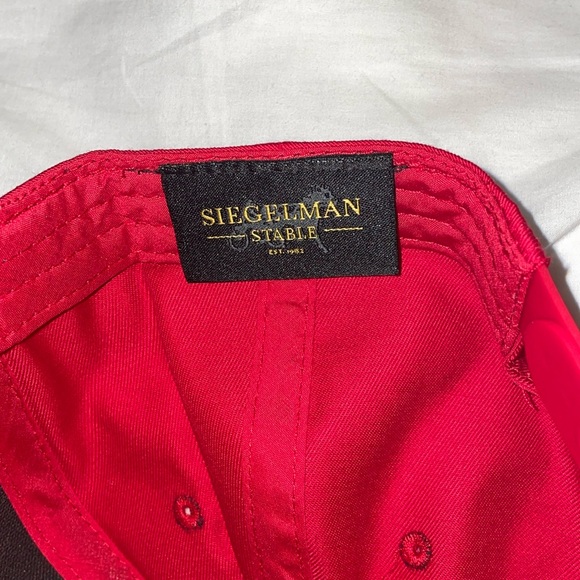 Red and Black Five Panel Siegleman Stable Hat - Picture 3 of 4